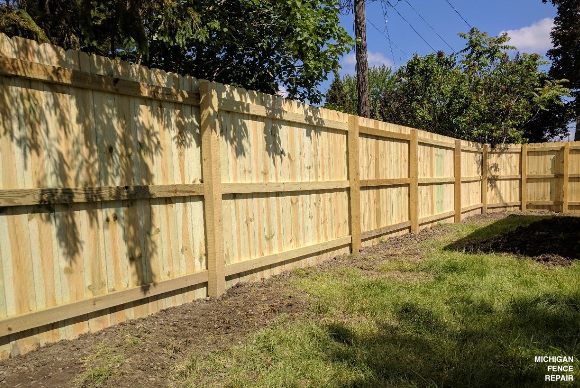 Wood Fence Installation and Repair in Michigan
